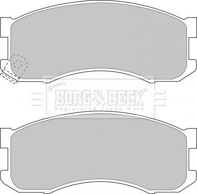 BORG & BECK Комплект тормозных колодок, дисковый тормоз BBP1336